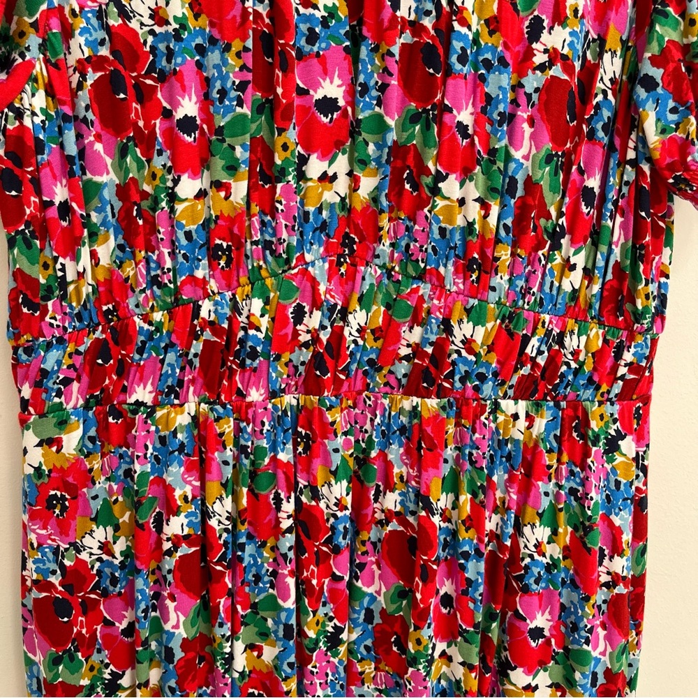 Boden Liv Pleat Detail Midi Dress, Wild Poppy - Picture 15 of 16